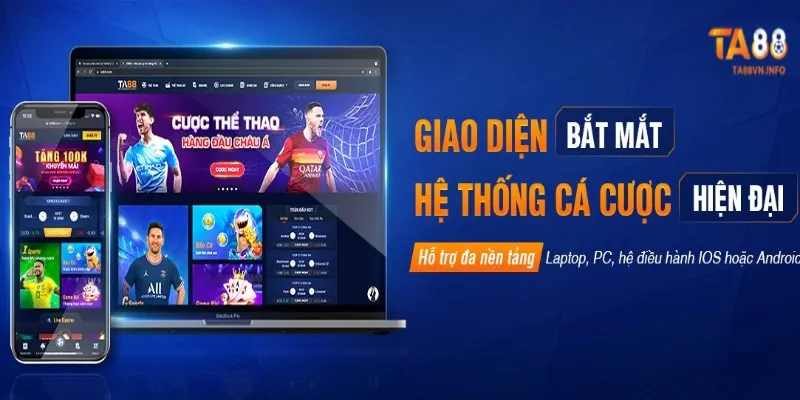 Giao diện thể thao TA88 hiện đại